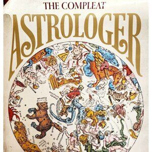 1971 The Compleat Astrologer 1st Edition w/ Dust Jacket HC Parker Astrology WHBS
